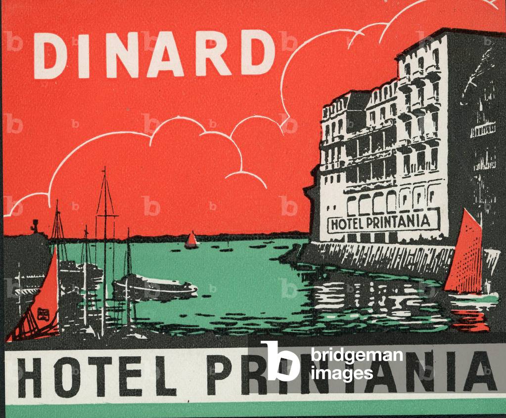 Etiquette de bagage Hotel Printania Dinard