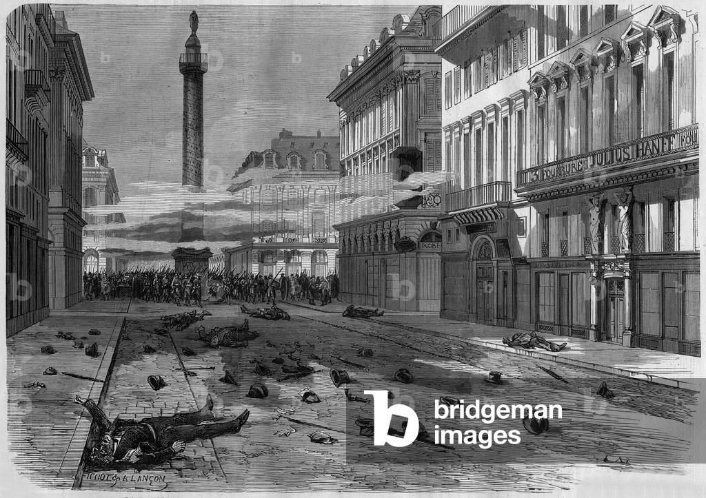 The shooting of Place Vendome 1871