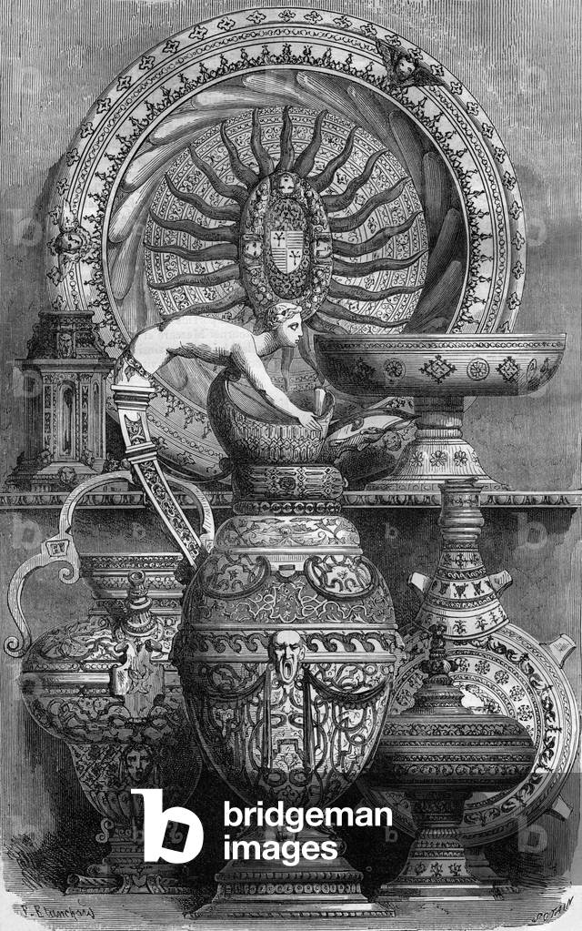Henri II faience, 1863 (engraving)
