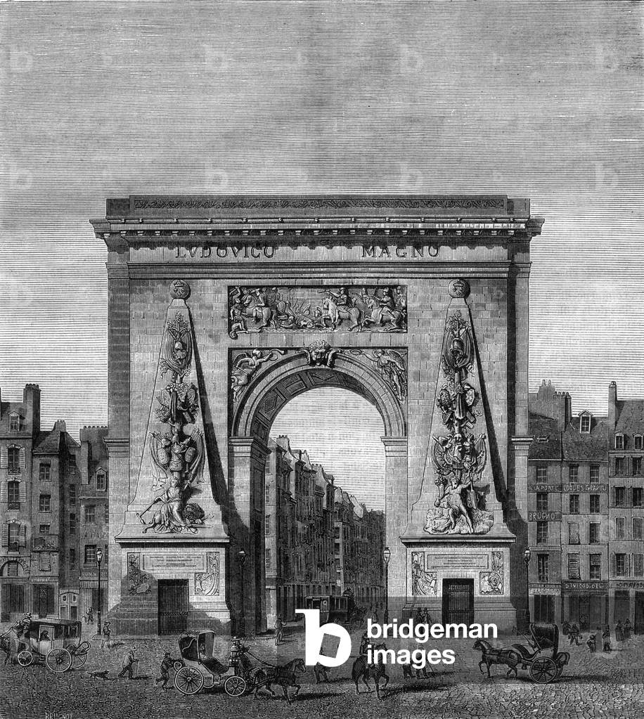 The Porte Saint-Denis, 1847 (engraving)
