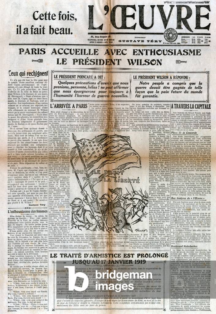 Visite de Wilson a Paris