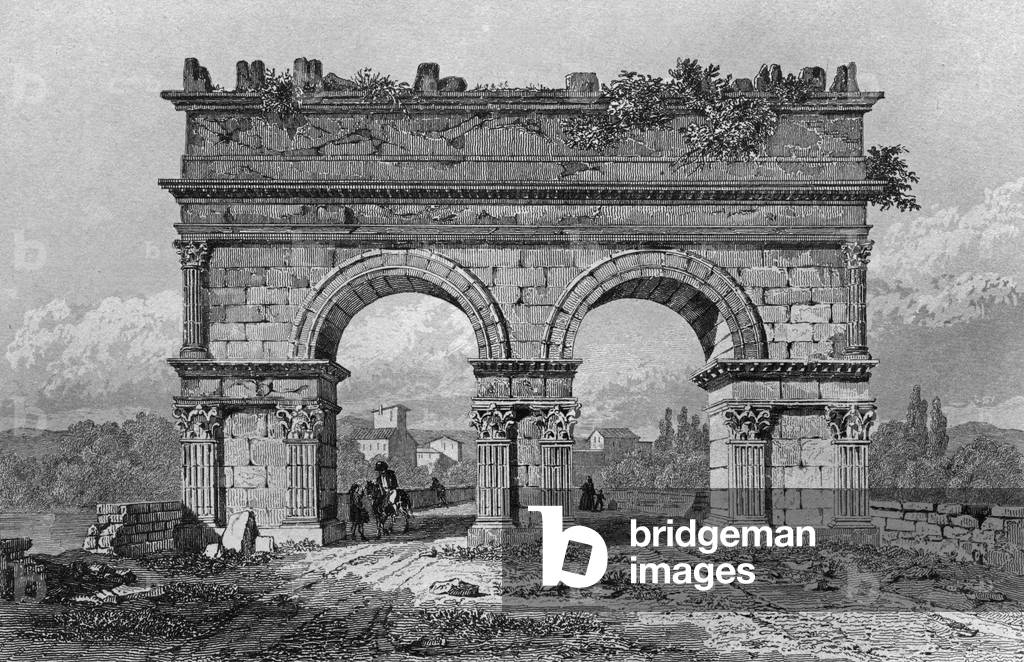 Arc de Saintes, 19th century (engraving)