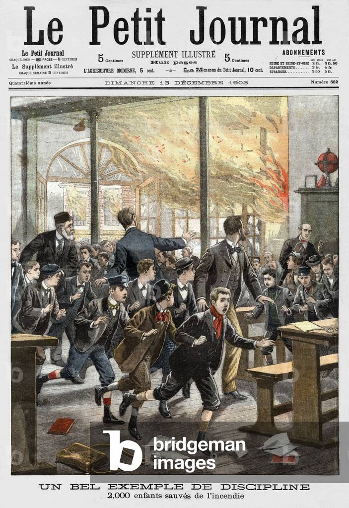 Fire in a school