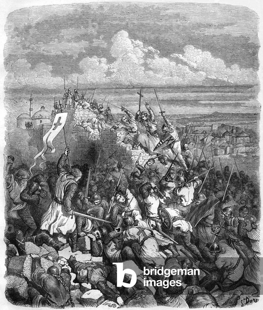 Taking of Jerusalem, 19th century (engraving)