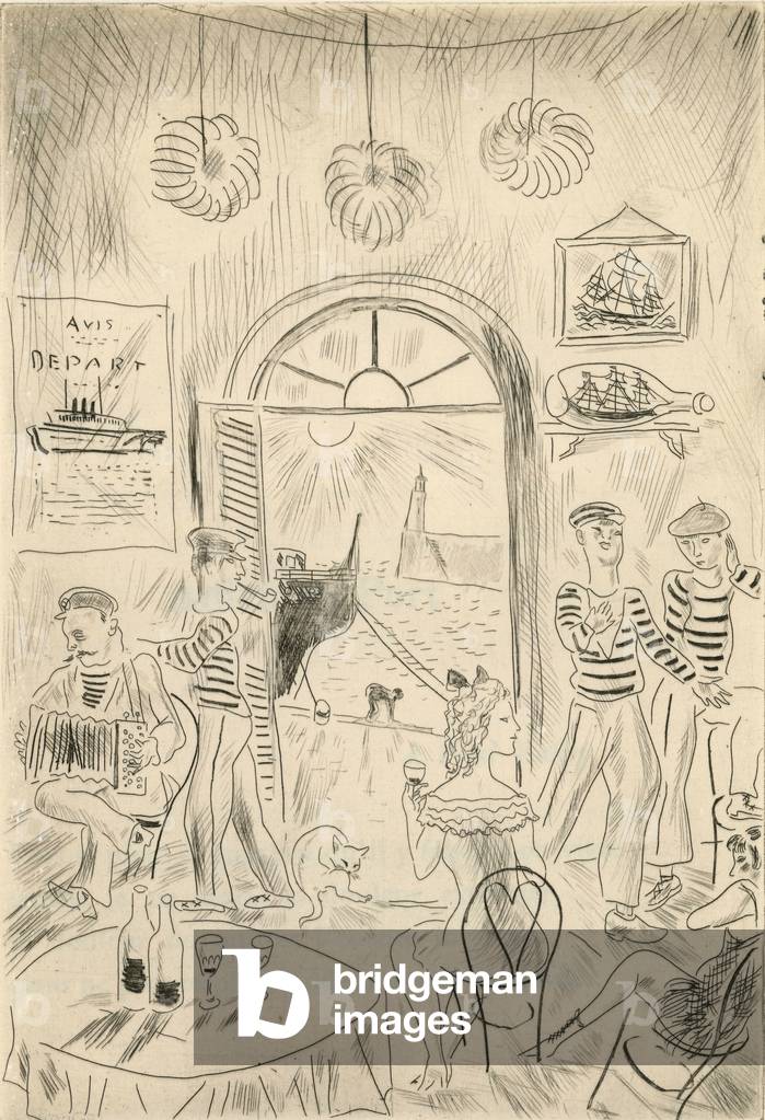 Illustration for Michel Vaucaire Barres Paralleles to the editions Francois Bernouard 1927