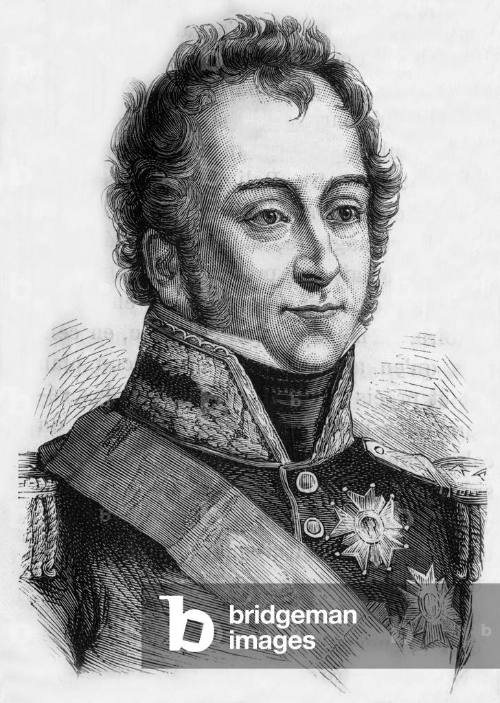 General de Bourmont, 19th century (engraving)