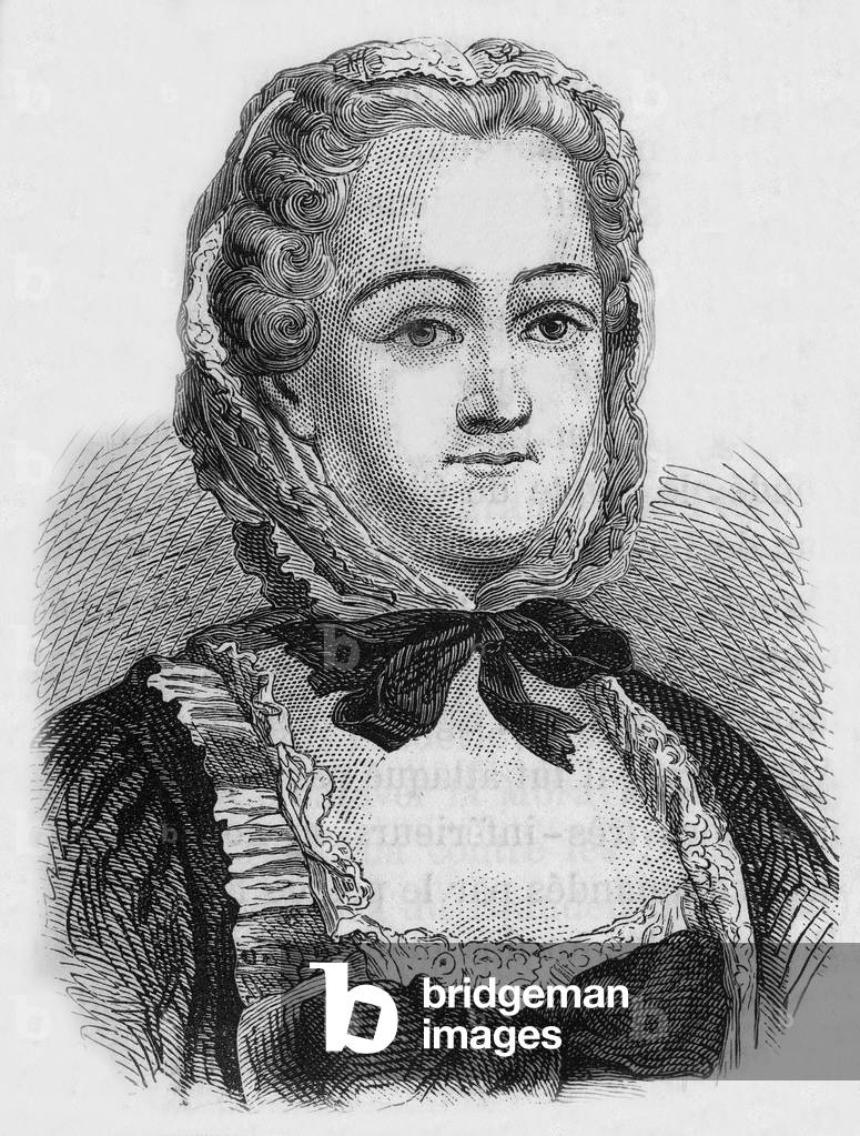 The Marquise de Pompadour, 19th century (engraving)