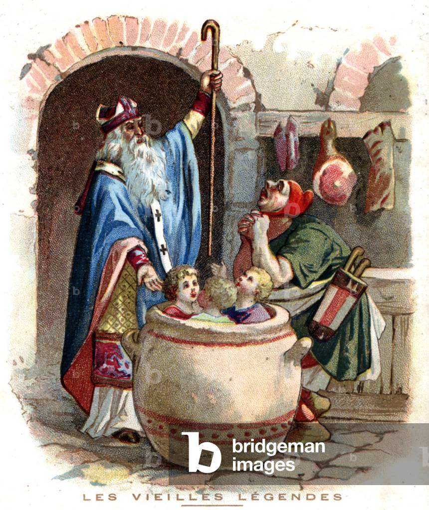 The legend of St Nicholas, bishop of Myre, Lycia,