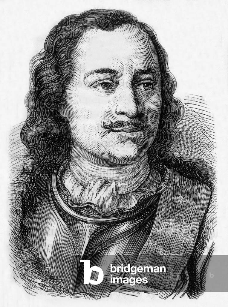 Peter 1st the Great, 19th century (engraving)