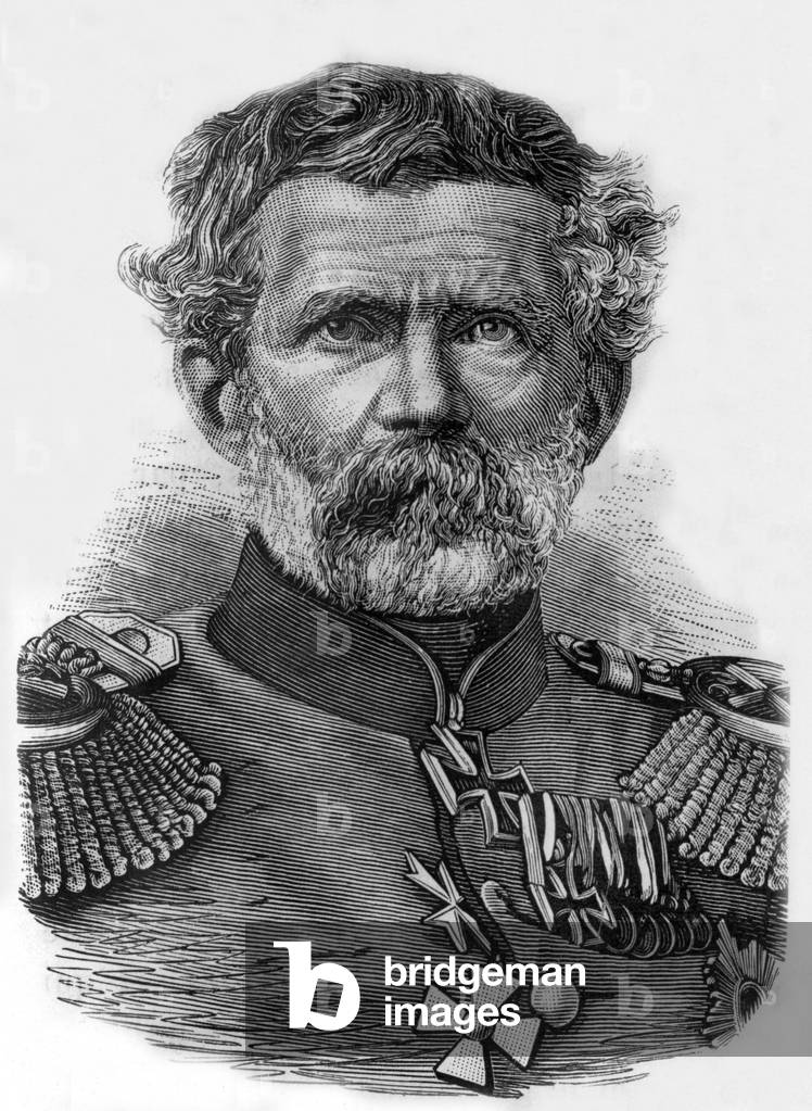 Edwin de Manteuffel, 19th century (engraving)