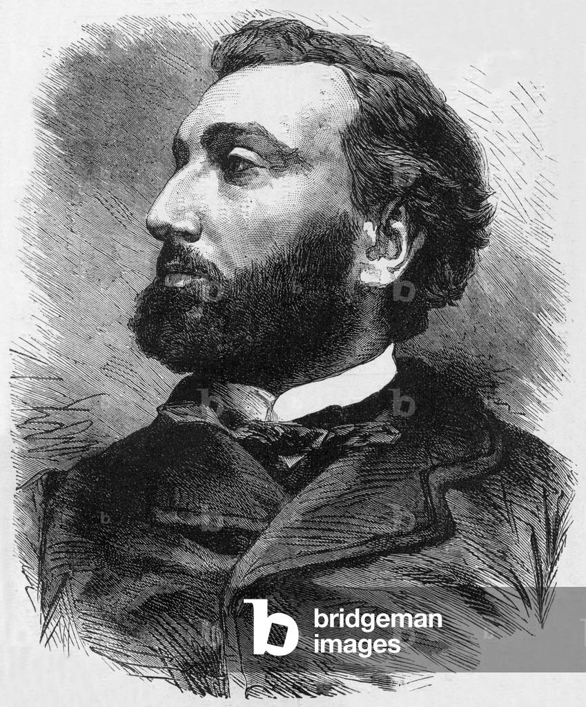 Leon Gambetta, 19th century (engraving)