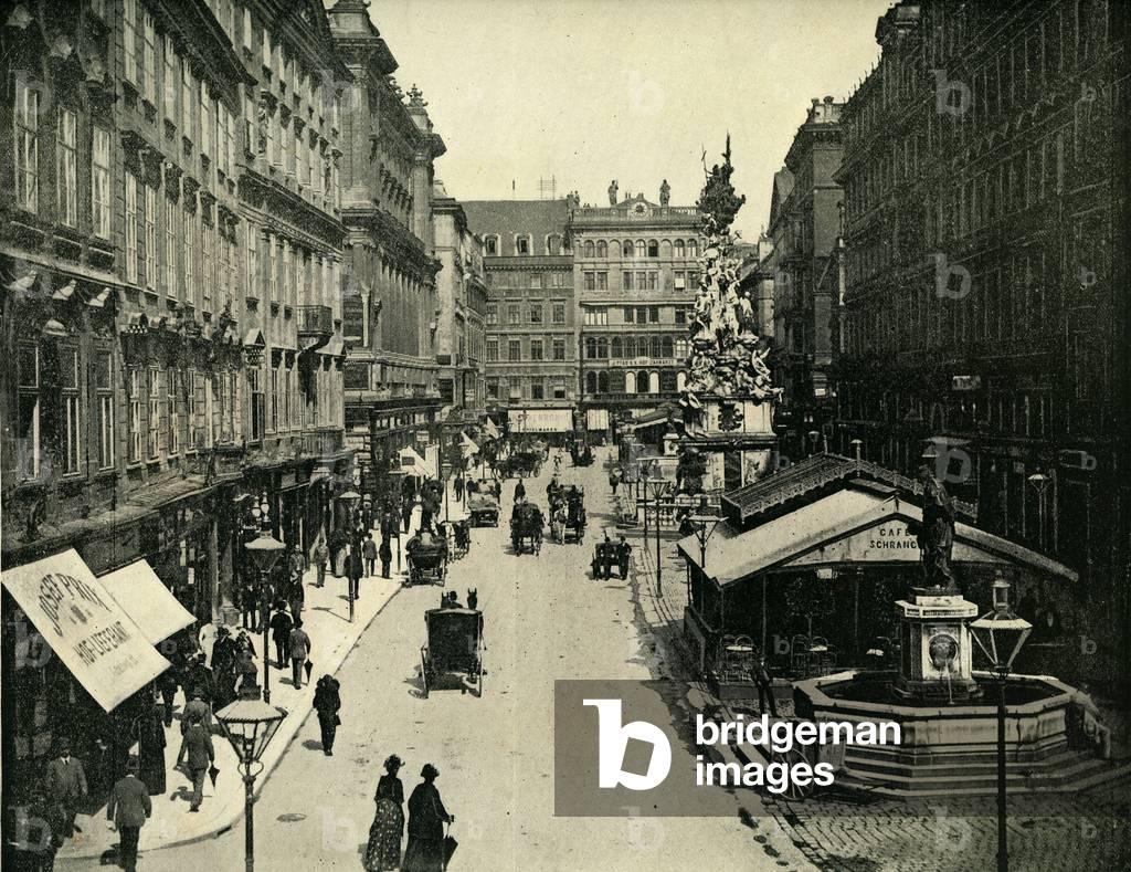 The Graben in Vienna in Austria Photography around 1895