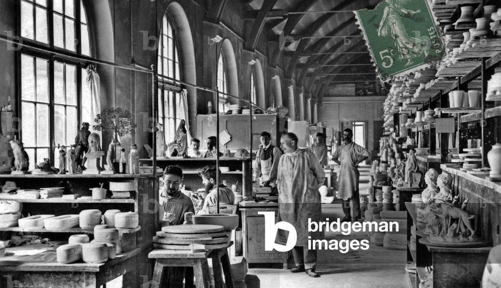 The manufacture nationale de Sevres (porcelain factory near Paris) c. 1913