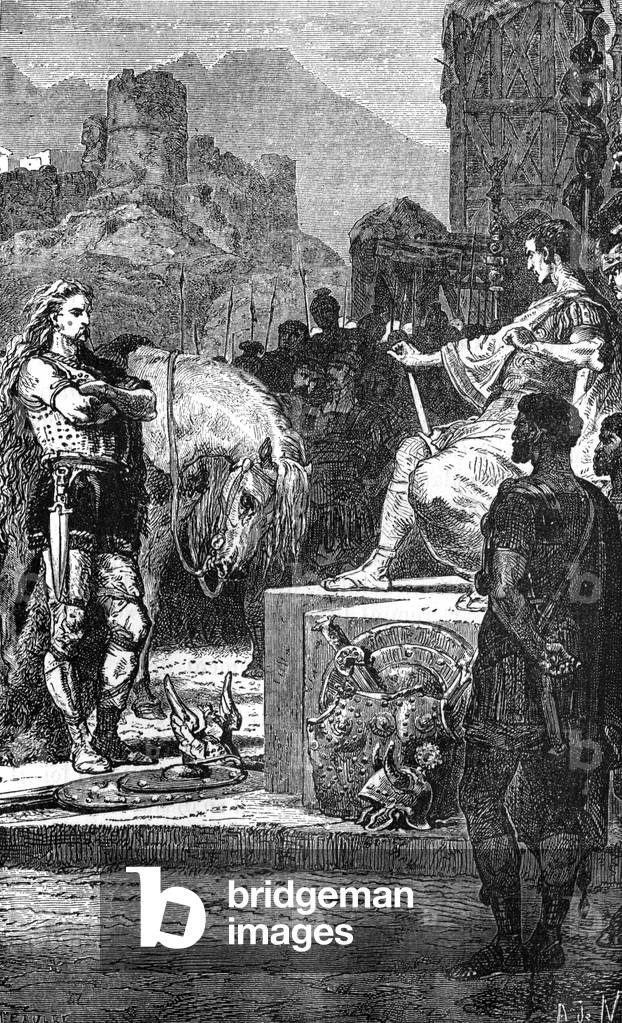 Vercingetorix et Jules Cesar