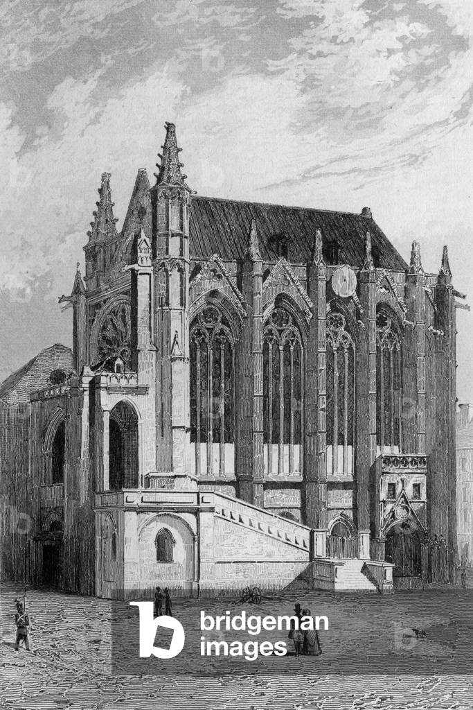 The Sainte Chapelle, 19th century (engraving)