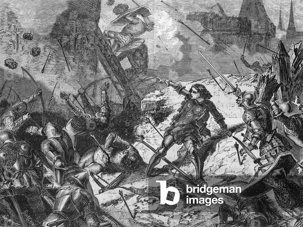 Joan of Arc in Paris, 19th century (engraving)