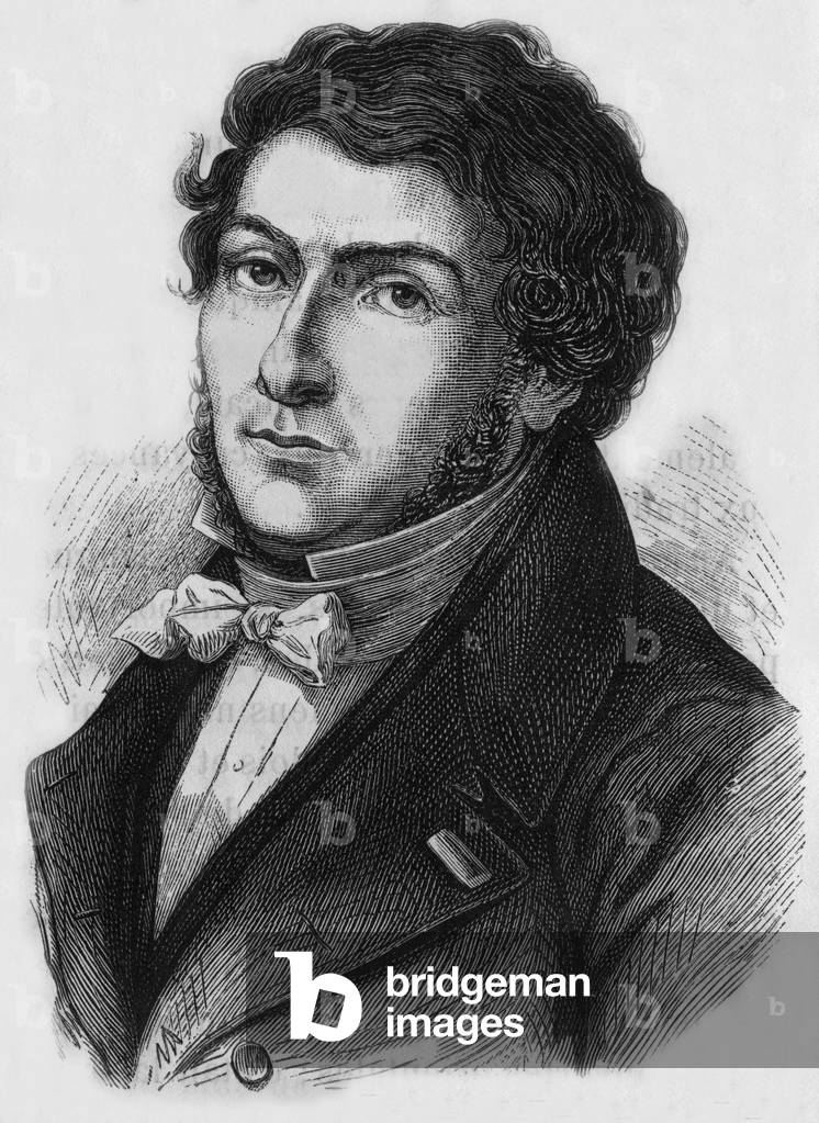 Jean François Champollion, 19th century (engraving)