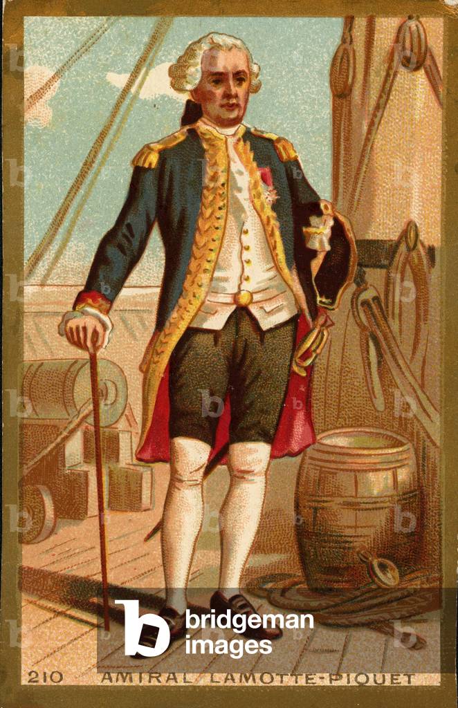 Toussaint Guillaume Comte de La Motte Piquet Admiral francais 1720 1791 Popular imaging around 1900