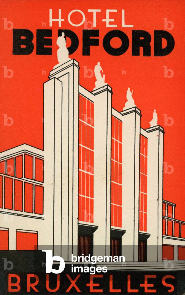 Luggage tag of the hotel Bedford in Brussels