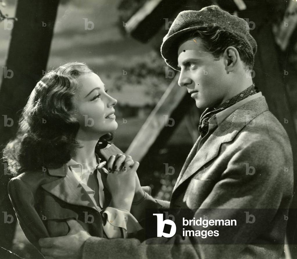 Sign Hasso 1915 2002 American actress of Swedish origin and Jean Pierre Aumont 1911 2001 French actor in A commando en Bretagne Assignment in Brittany by Jack Conway in 1943