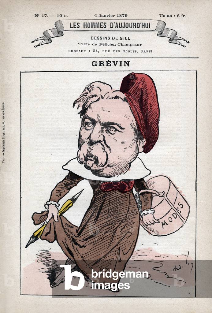 Alfred Grevin - Frontpage of French paper 