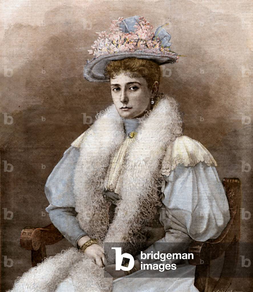 The Impress of Russia - Tsarina of Russia Alexandra Feodorovna, 1896 (print)