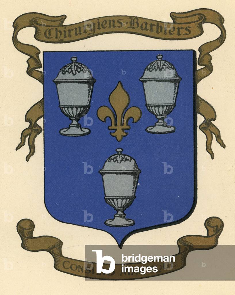 coat of arms of barber surgeons under the Old Regime