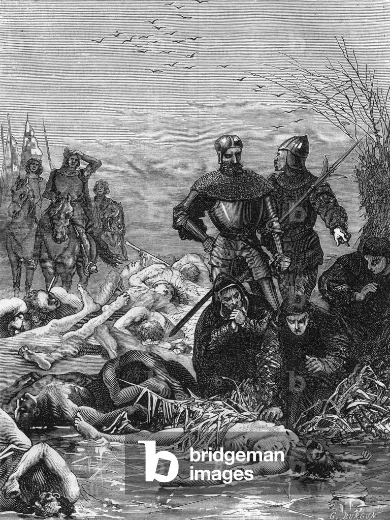 Death of Charles the Temeraire, 19th century (engraving)