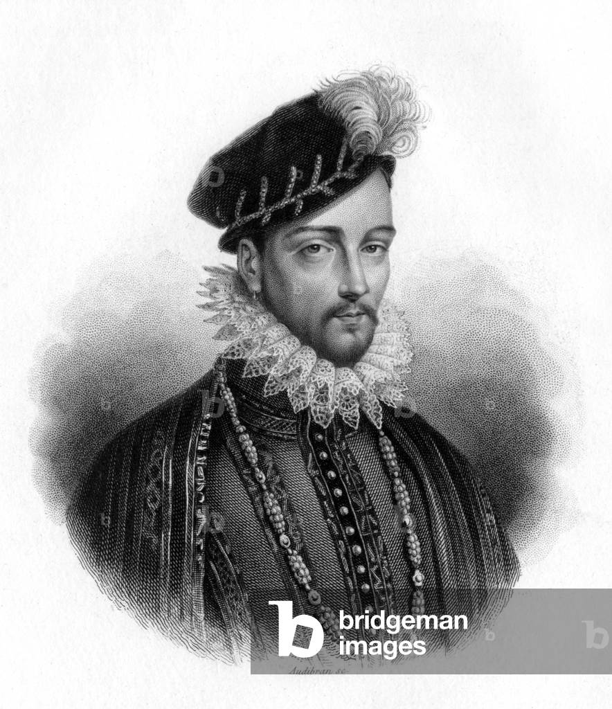Charles IX (1550-1574) king of France in 1560-1574, engraving (19thcentury)
