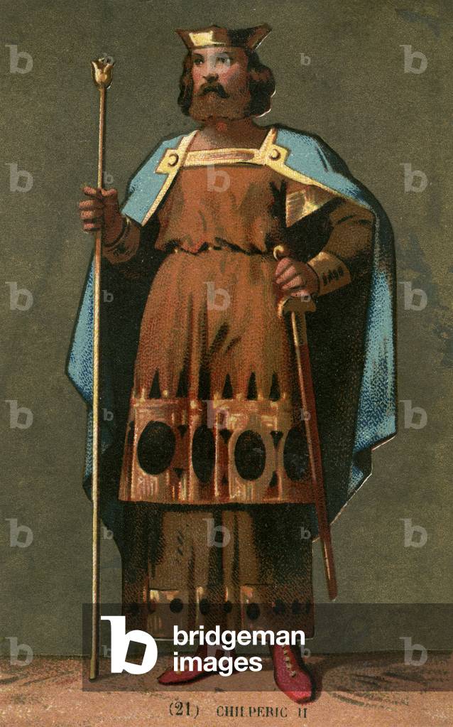 Chilperic II (672?-721) king of the Franks in 719-721