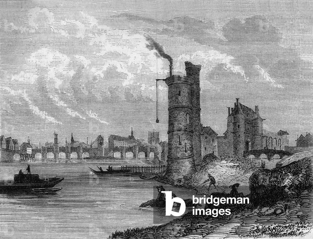 The Tower of Nesle, 19th century (engraving)
