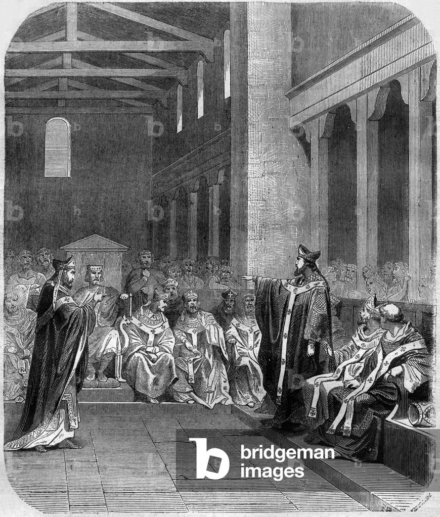 Leudaste, 19th century (engraving)