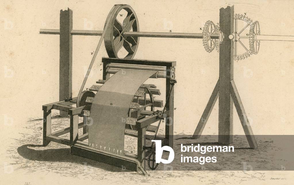 Fabrication of the Sheet Engraving Extracted from the Modern Encyclopedie 1842
