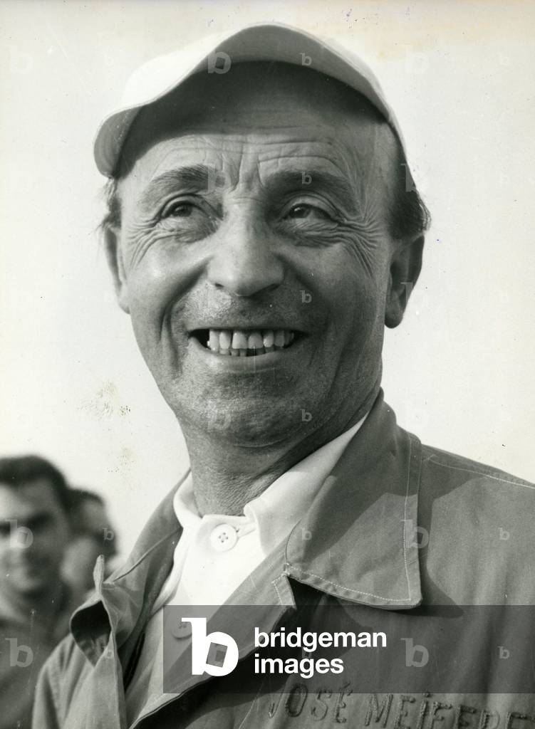 Jose Meiffret 1913 1983 French road speed cyclist A reached a speed above 200 km hour on July 19, 1962 Photo Interpress
