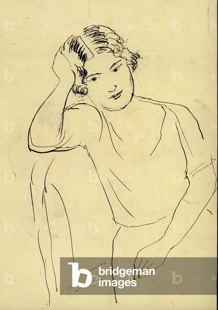 Isabel de Selva spanish painter 1908 1993 drawing c.1945