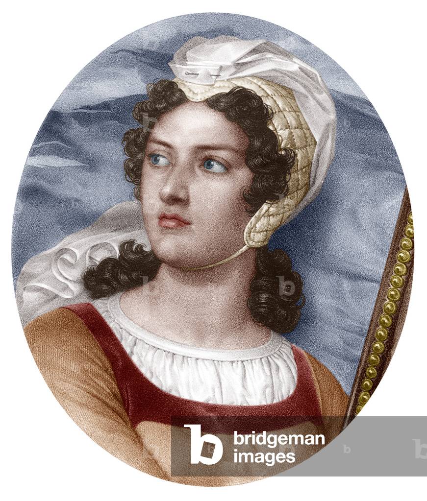 Jeanne Hachette, she defended Beauvais (France) in 1473 against  Charles the Bold,