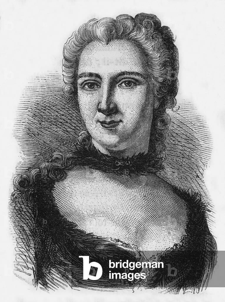The Marquise du Chatelet, 19th century (engraving)