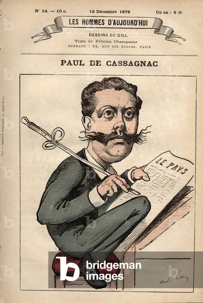 Frontpage of French paper 