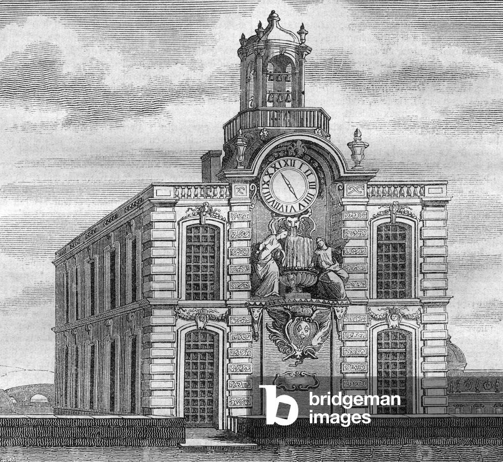 La pompe fontaine de la Samaritaine, 1835 (engraving)