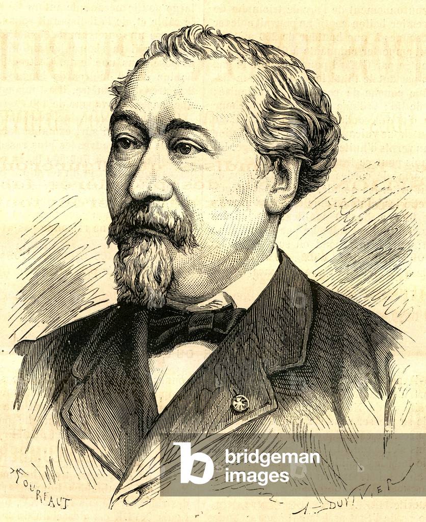 Jean Baptiste Krantz, General Curator of the Universal Exhibition of Paris, 1878 (engraving)