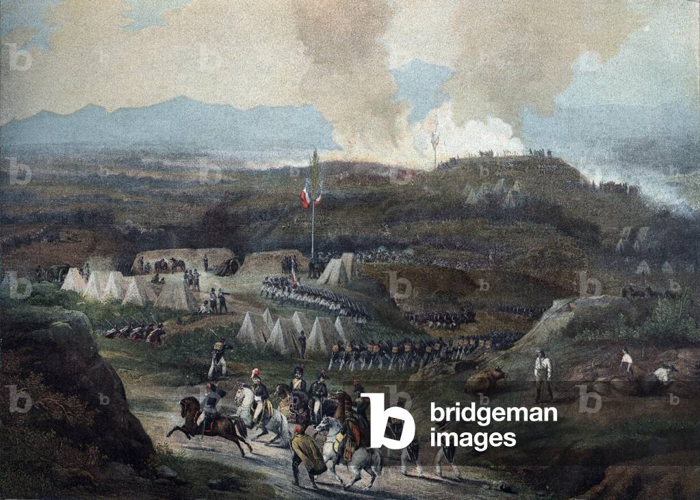 Battle of Peyrestortes, 19th century (engraving)