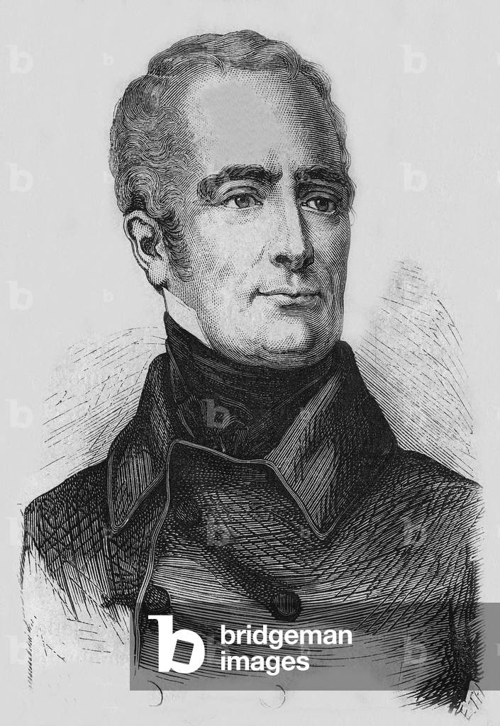 Alphonse de Lamartine, 19th century (engraving)