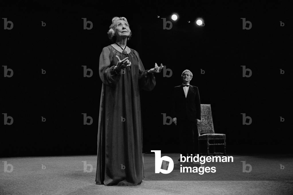27 Sep 1977, Paris, France French Actress Madeleine Renaud and Jean-Louis Barrault