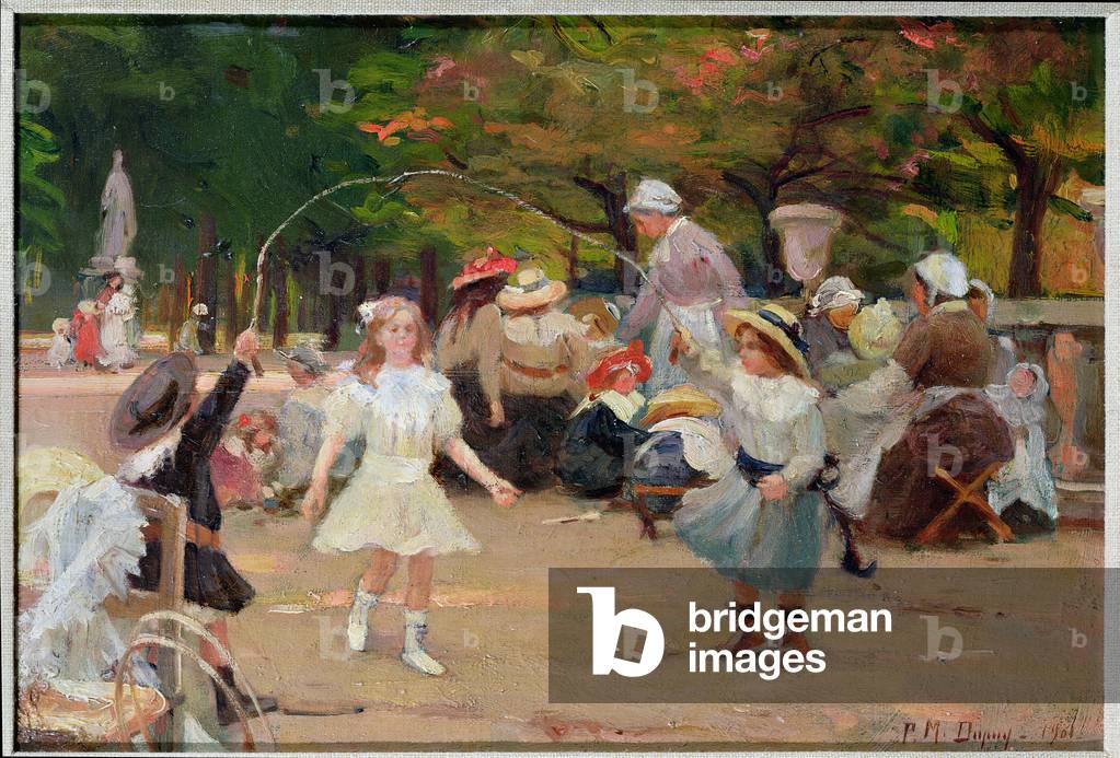 Bambini nei giardini delle Tuileries, 1901