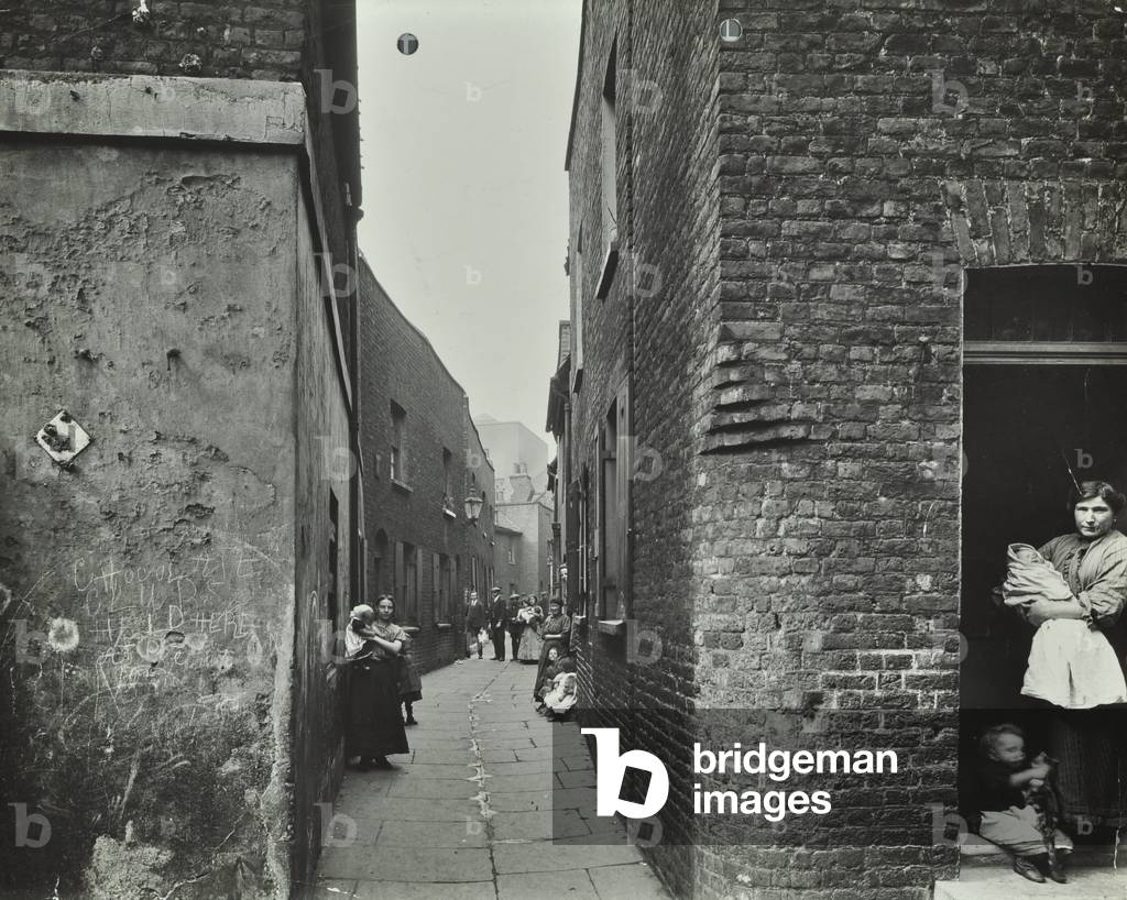 Moss Alley: from Ladd's Court, 1912 (b/w photo)