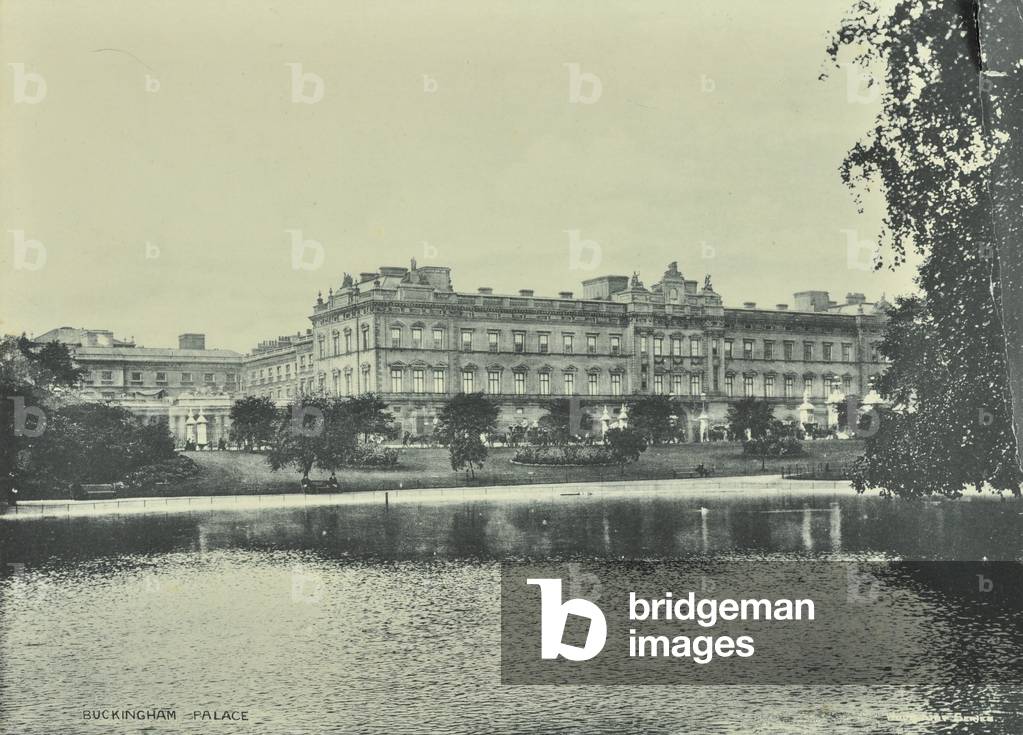 Buckingham Palace, Buckingham Palace, Westminster LB: general view, 1896 (b/w photo)