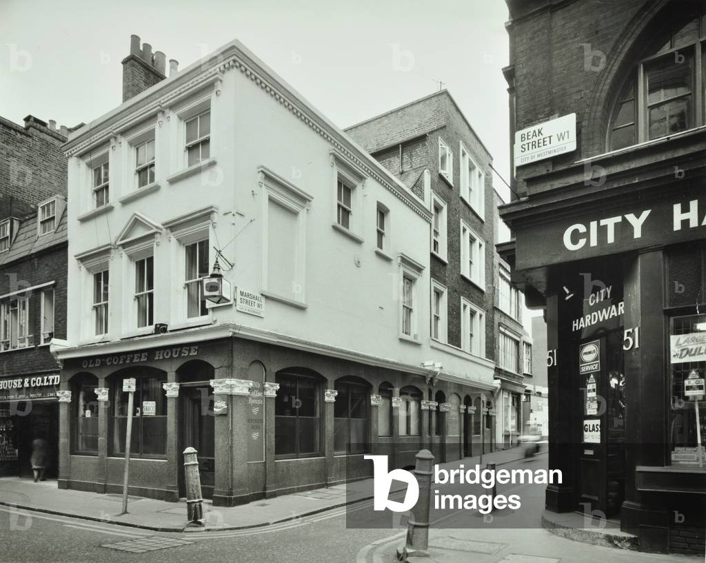 Old Coffee House, 49 Beak Street, 1976 (b/w photo)