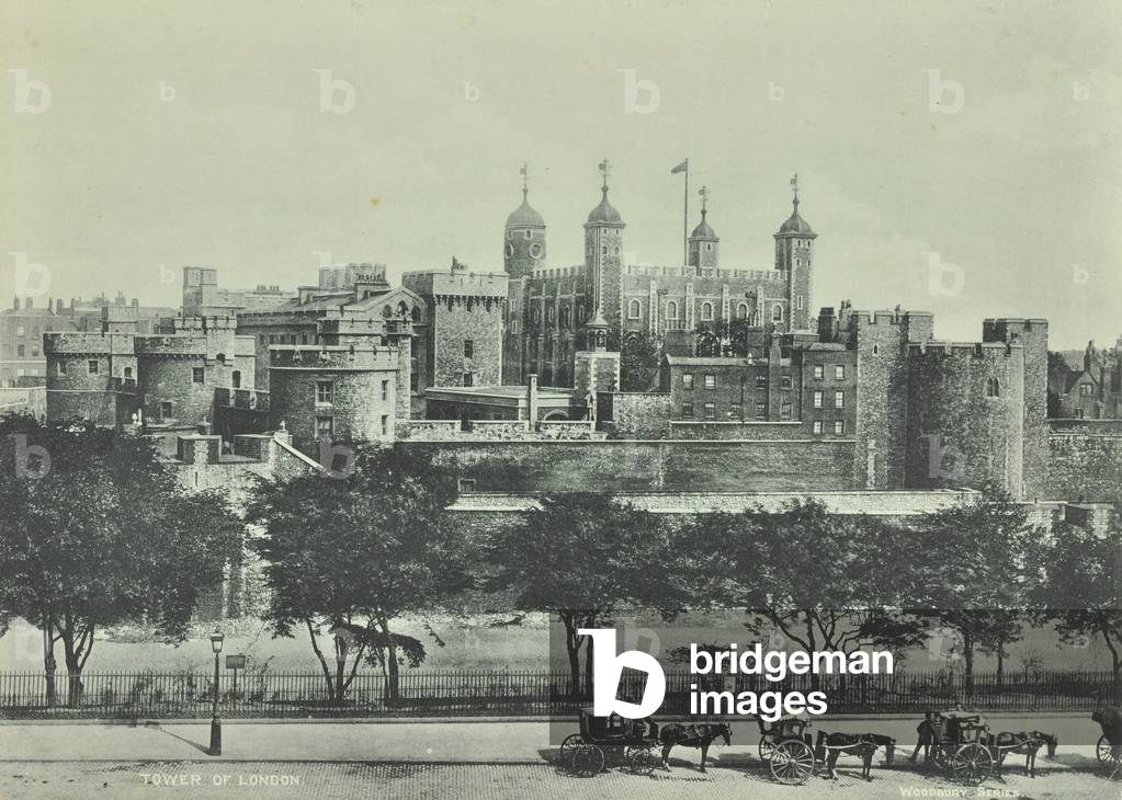 Tower of London, Tower Hill, 1890 (b/w photo)