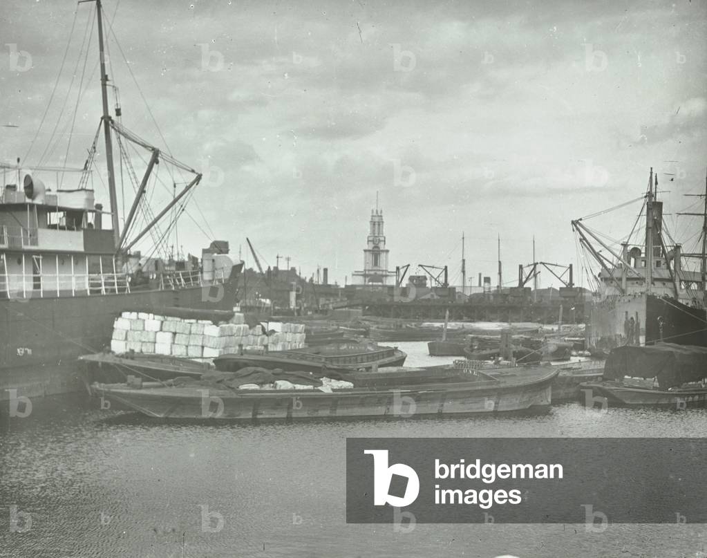 Regents Canal Dock, London, 1930 (b/w photo)