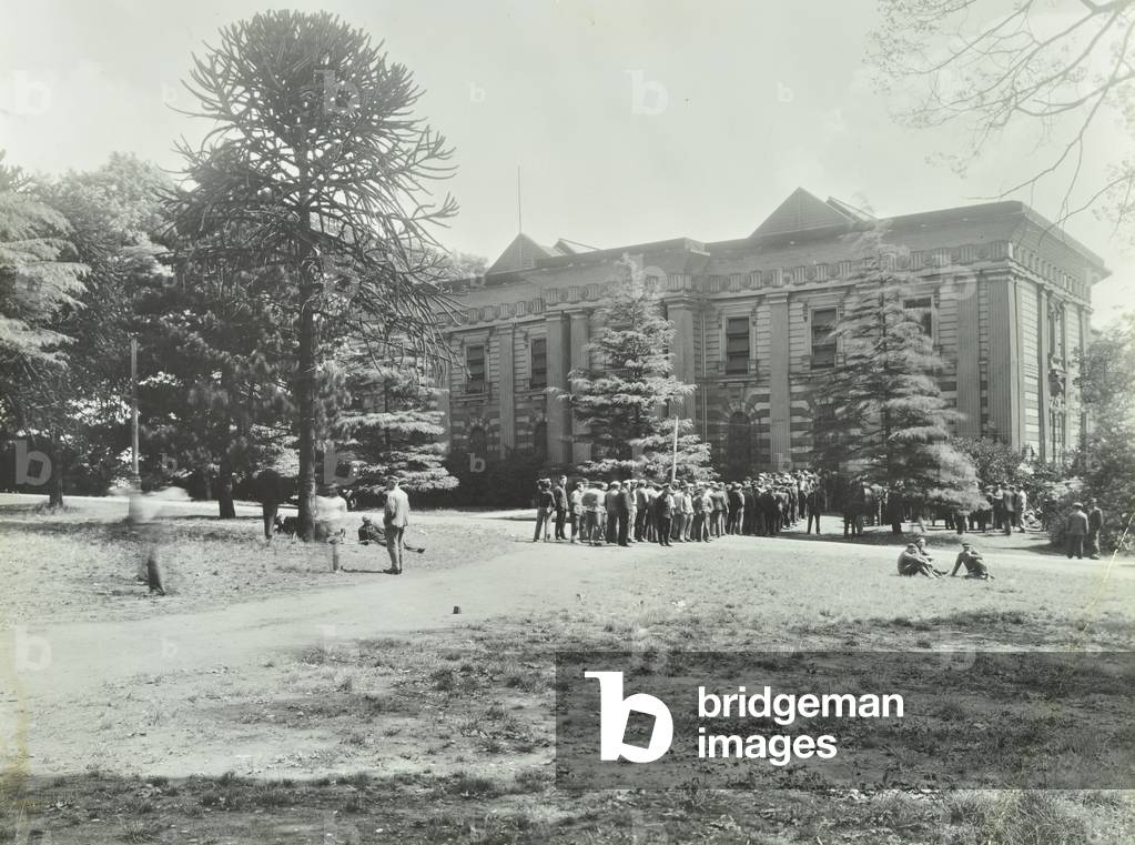 Crystal Palace: in use as dormitory for French sailors during the Second World War, London, 1940 (b/w photo)